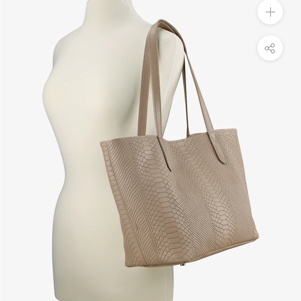 Gigi New York Teddie Tote - Tan Leather